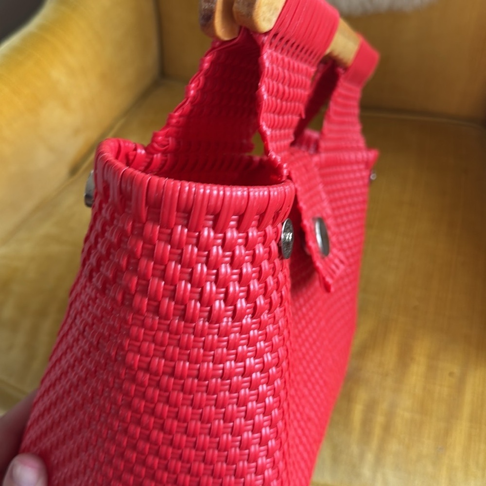 Cool Woven Plastic Tote - Picture 3 of 3